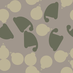 Christmas urban camouflage of various shades of gray and green colors