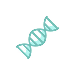 genetic icon vector with shadow style