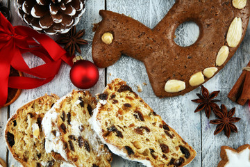 cookies, nuts and apples a christmas bakery concept