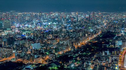 Fototapeta na wymiar 美しい大阪の夜景