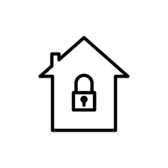 home security icon vector design