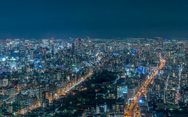 Fototapeta na wymiar 美しい大阪の夜景