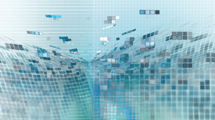 Obraz premium Internet and information networks, dissemination of information in the world