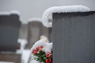 Friedhof im Winter