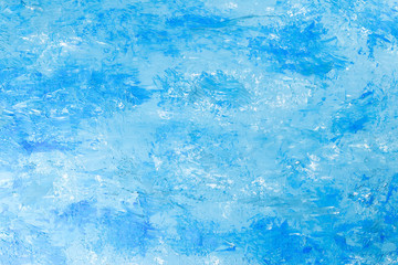 Abstract oil paint texture on canvas blue background