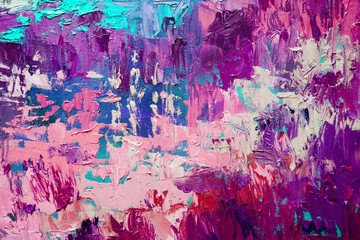 Artists oil paints multicolored closeup abstract background.