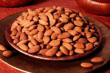 BOWL OF WHOLE ALMONDS