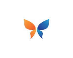 Butterfly logo template vector icon
