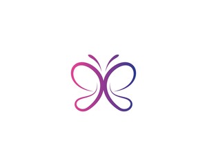 Butterfly logo template vector icon
