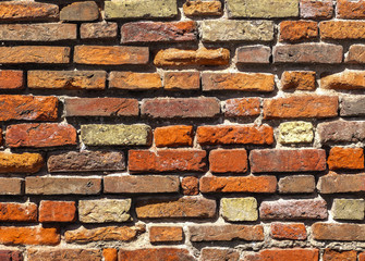 Architectural brick facing as a background image.
