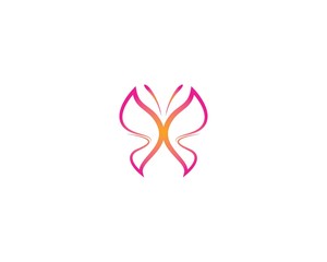 Butterfly logo template vector icon
