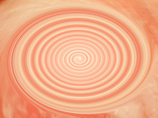 Salmon coloured spiral