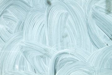 white strokes on a window