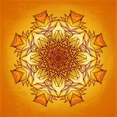 Vector vintage pattern. Hand drawn abstract background. Decorative retro banner. Can be used for invitation, wedding card, scrapbooking and others. Royal design element. Vector illustration.