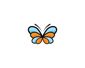 Butterfly logo template vector icon