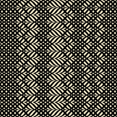Black Crossed Strokes Texture Seamless Pattern