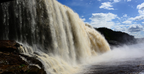 Salto sapo (Sapo falls) in Canaima National Park, Venezuela