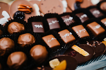 An assortment of chocolates