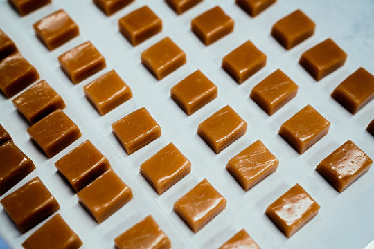 An assortment of caramels