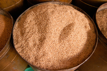 BULGAR WHEAT ON MARKET STALL