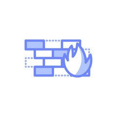 firewall icon vector design modern style