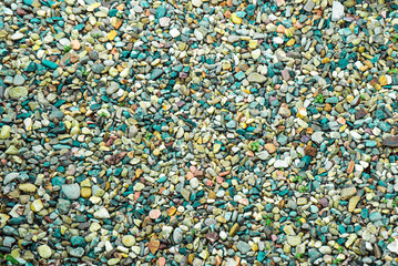 Multi-colored sea stones