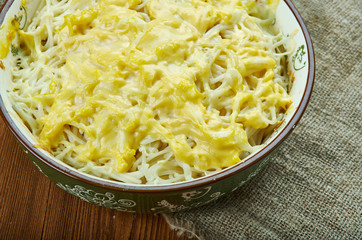 Cheesy Chicken Alfredo Pasta Bake