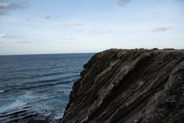 Atlantik Felsen in Spanien meer Nacht