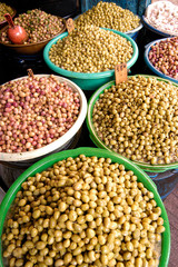 OLIVES ON MARKET STALL