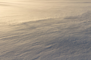 Snow, covered with a crust of Nast, under the sun's rays