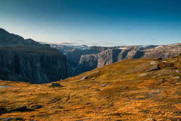 amazing norwegian mountain range