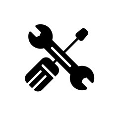 maintenance icon vector glyph style