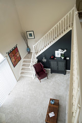  Living Room Stairway View from Loft 