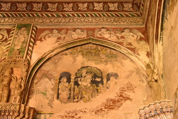 Fototapeta na wymiar Thanjavur Maratha Palace, Tamil Nadu, India