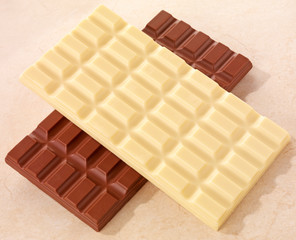 WHITE AND MILK CHOCOLATE BARS