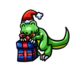 Happy Christmas T Rex