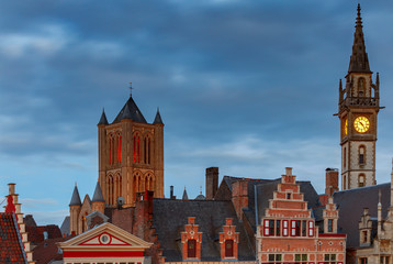 Fototapeta premium Gent. Tower Belfort.