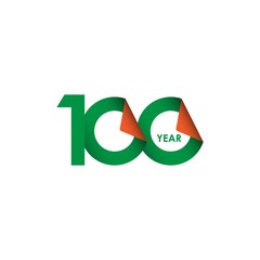 100 Year Anniversary Vector Template Design Illustration