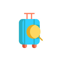 luggage icon vector design flat style