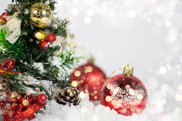 Christmas and New Year holidays background