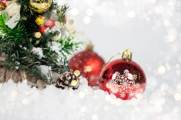 Christmas and New Year holidays background