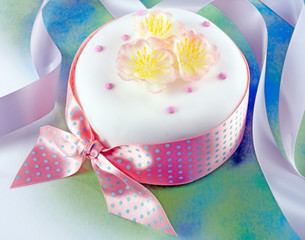 ICED EASTER SPRING CAKE