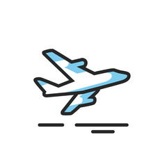 departure icon vector with modern style