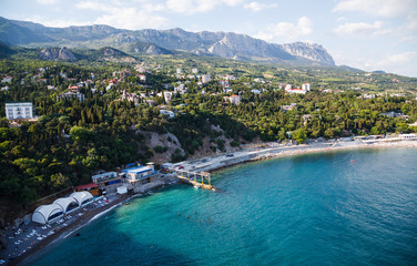 Fototapeta premium The black sea coast, Simeiz, Crimea
