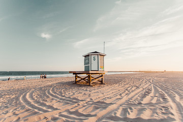 Lifeguard hut on a beach