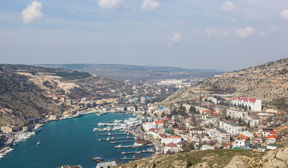 Fototapeta na wymiar Black sea coast, Balaklava, Crimea