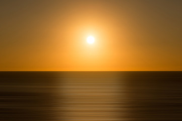 Background of a golden sunrise in the sea