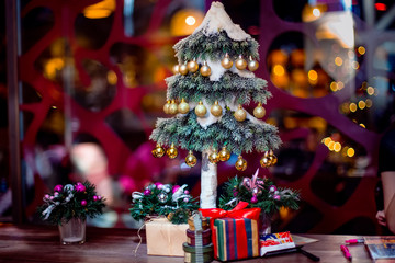 christmas tree and gifts