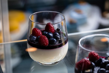 dessert with berries