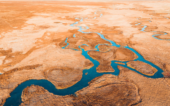 Aerial of the Owens River